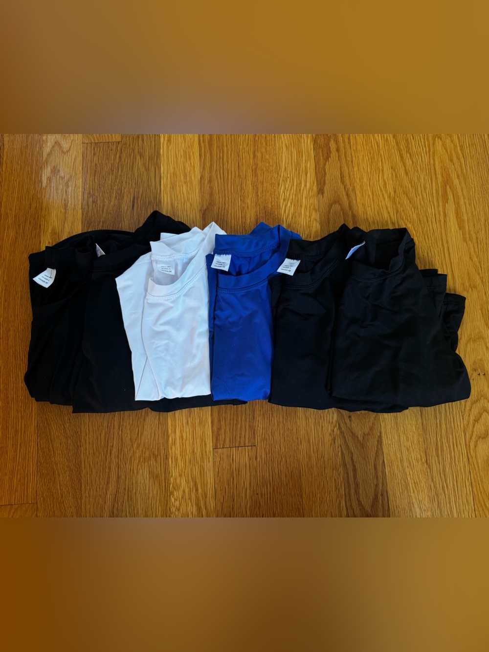 6 dry- fit crop workout tops